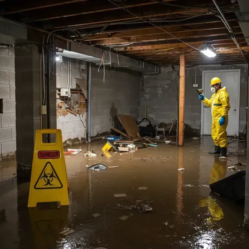 Flooded Basement Electrical Hazard in Roebuck, SC Property